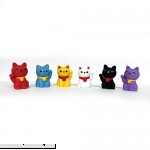 6pcs Japanese Iwako Erasers-Lucky Cat Welcome Cat  B0050W3ZX2